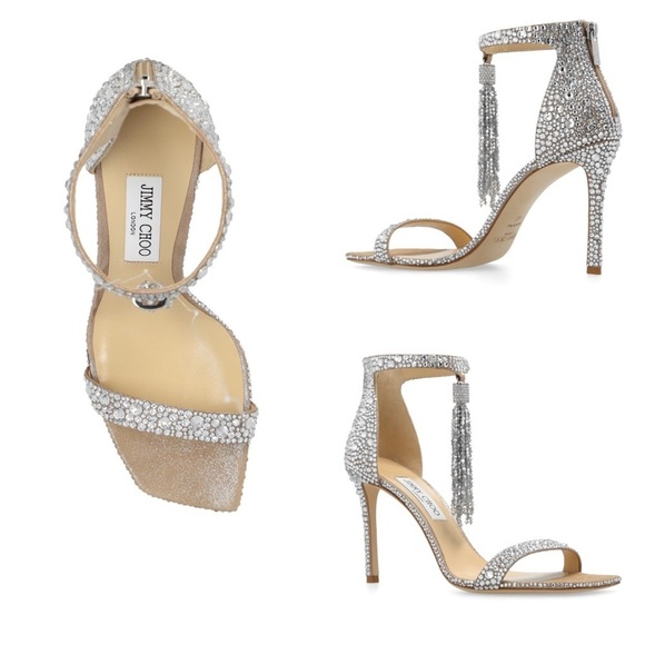 New Jimmy Choo Crystal Vinca 95mm Heel - Picture 2 of 14